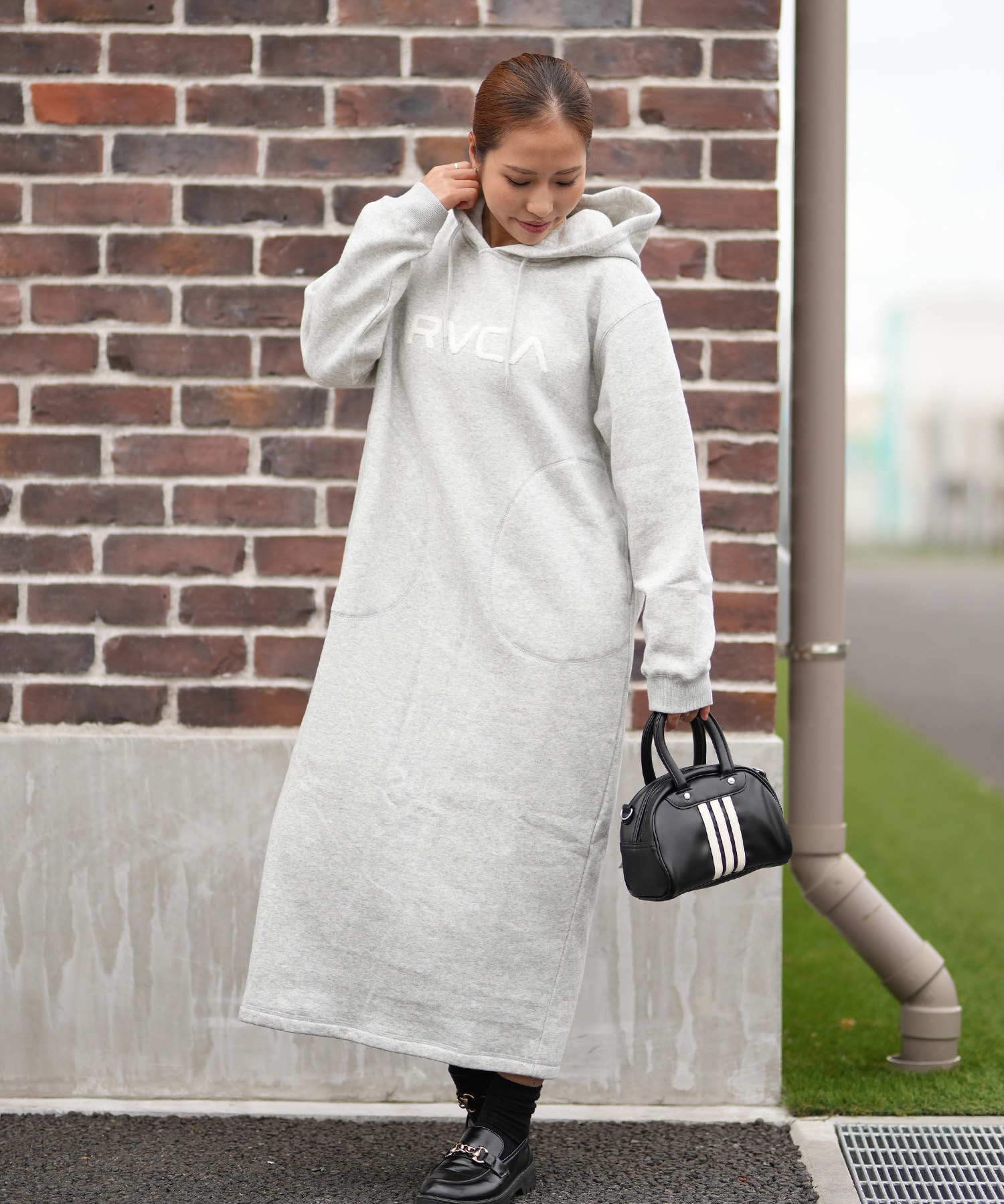 RVCA ルーカ ワンピース レディース パーカー スウェット 裏起毛