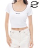 RVCA ルーカ 半袖 Tシャツ レディース リバーシブル クロップド丈 ショート丈 ロゴ BF043-210(CTF0-M)