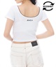 RVCA ルーカ 半袖 Tシャツ レディース リバーシブル クロップド丈 ショート丈 ロゴ BF043-210(CTF0-M)