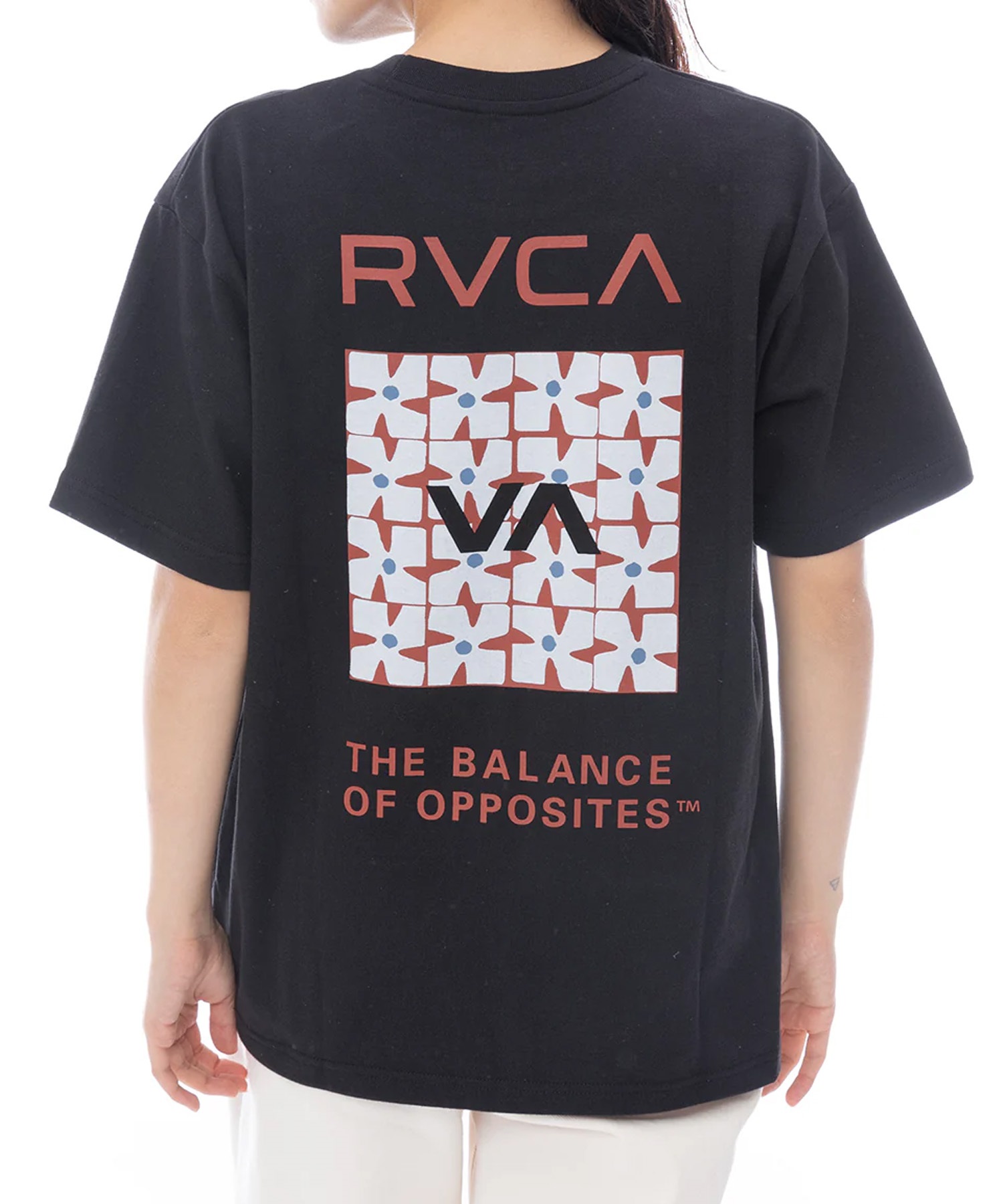 RVCA/ルーカ] ブランドロゴ バックプリント ショートスリーブT