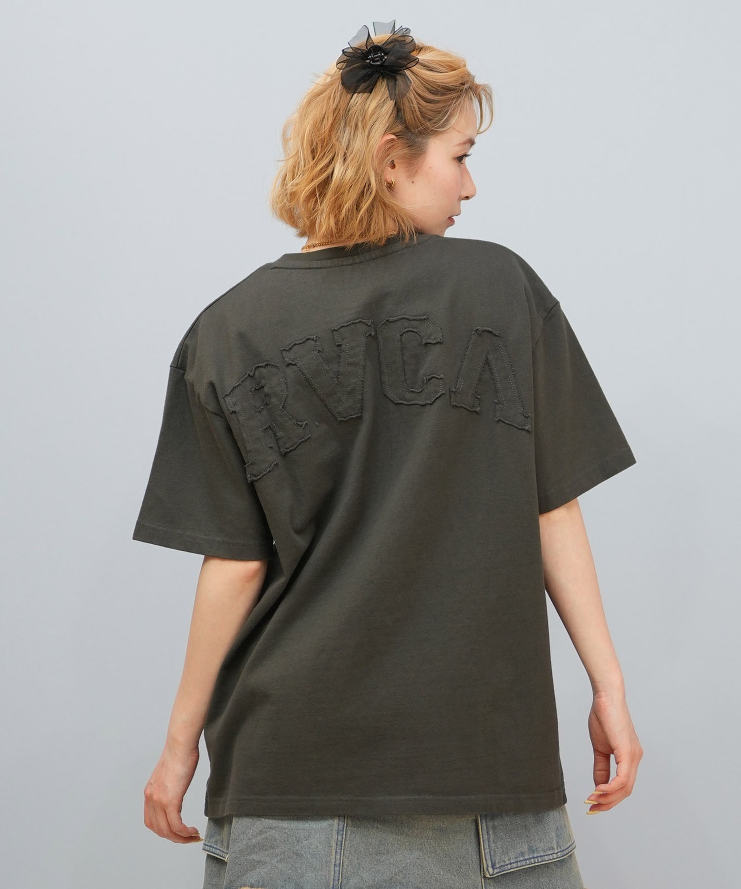 RVCA ルーカ 半袖 Tシャツ レディース オーバーサイズ ロゴ ARCH