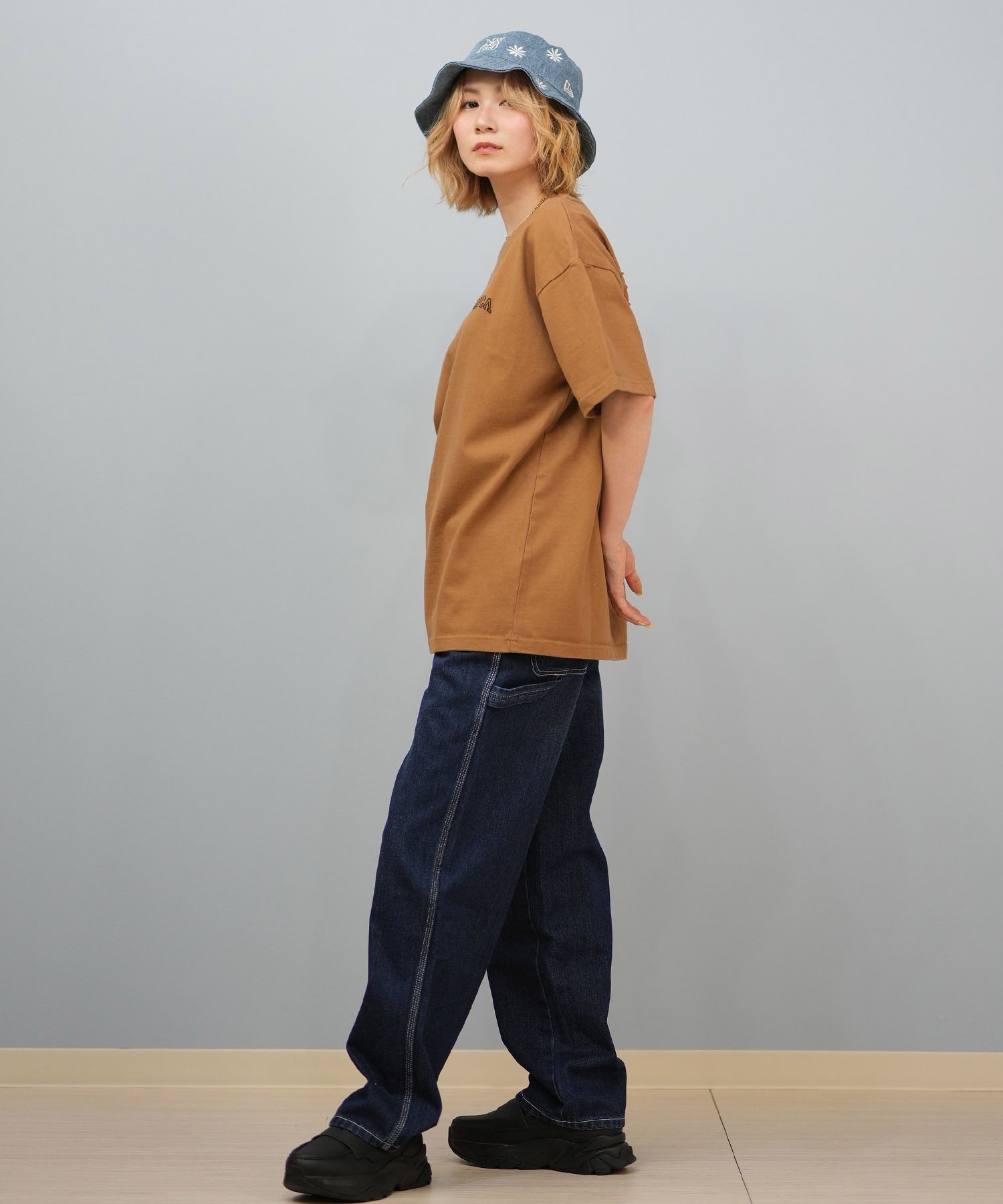 RVCA ルーカ 半袖 Tシャツ レディース オーバーサイズ ロゴ ARCH RVCA