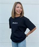 RVCA ルーカ 半袖 Tシャツ レディース バックプリント ロゴ SOUVENIR LOOSE FIT ST BF043-P20(BLK-S)