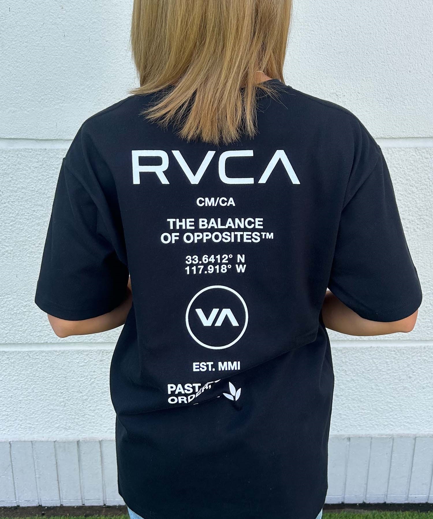 RVCA ルーカ 半袖 Tシャツ レディース バックプリント ロゴ SOUVENIR LOOSE FIT ST BF043-P20(BLK-S)
