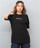 RVCA ルーカ 半袖 Tシャツ レディース バックプリント フラワープリント BF04C-200(BLK-S)