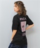 RVCA ルーカ 半袖 Tシャツ レディース バックプリント フラワープリント BF04C-200(BLK-S)
