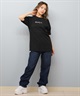 RVCA ルーカ 半袖 Tシャツ レディース バックプリント フラワープリント BF04C-200(BLK-S)