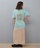 RVCA ルーカ 半袖 Tシャツ レディース バックプリント フラワープリント BF04C-200(BLK-S)