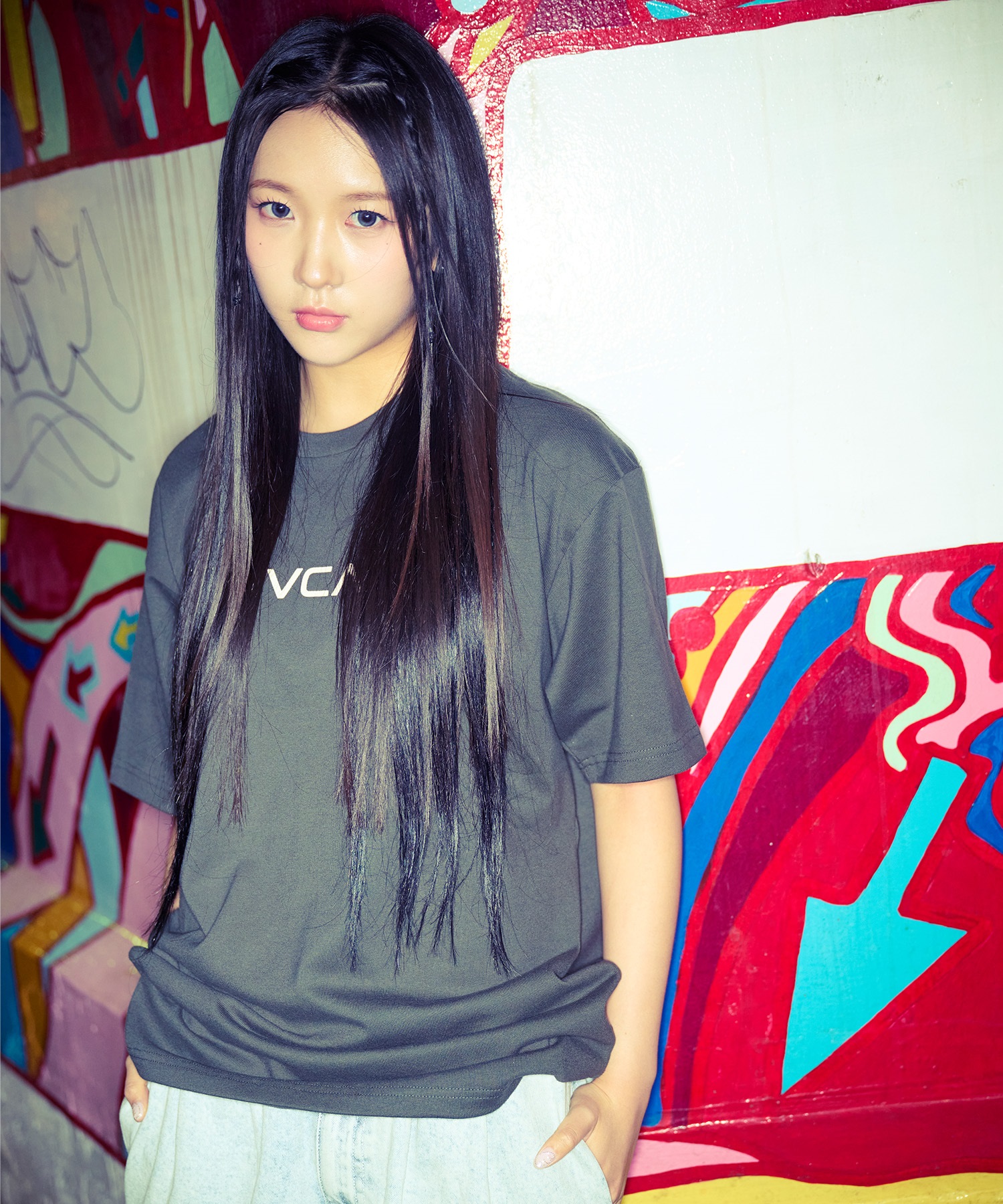 RVCA ルーカ 半袖 Tシャツ レディース バックプリント フラワープリント BF04C-200(BLK-S)