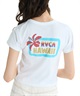 RVCA ルーカ 半袖 Tシャツ レディース ミニTシャツ クロップド丈 バックプリント PARADISE BABY ST BF04C-204(BLK-S)