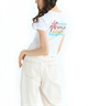 RVCA ルーカ 半袖 Tシャツ レディース ミニTシャツ クロップド丈 バックプリント PARADISE BABY ST BF04C-204(BLK-S)