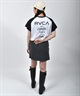 RVCA ルーカ 半袖 Tシャツ レディース クロップド丈 ショート丈 ラグラン バックプリント BF04C-P21(WHT-S)