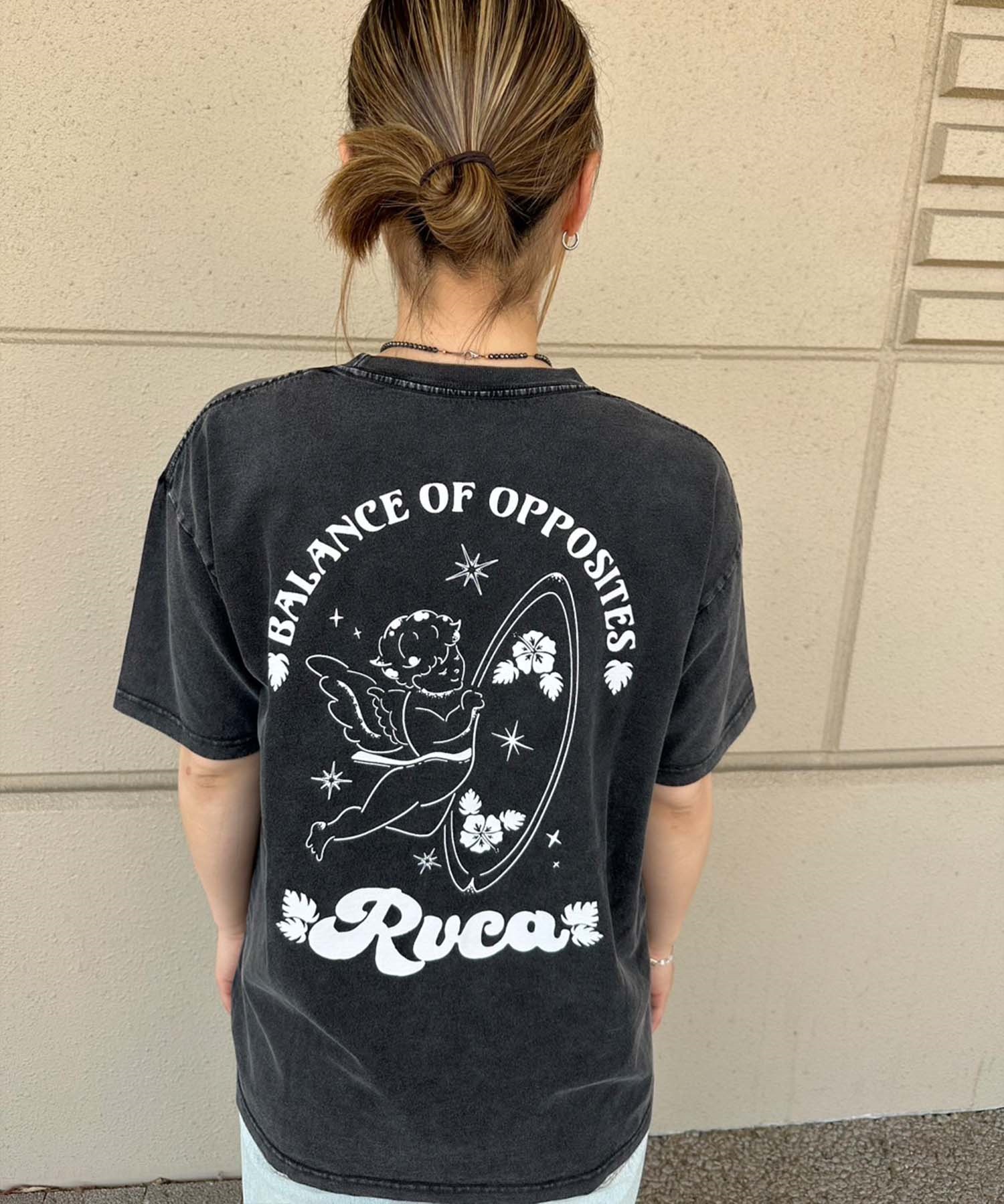 RVCA ルーカ 半袖 Tシャツ レディース バックプリント ロゴ BF04C-P23 RVCA ルーカ 半袖 Tシャツ レディース バックプリント ロゴ BF04C-P23