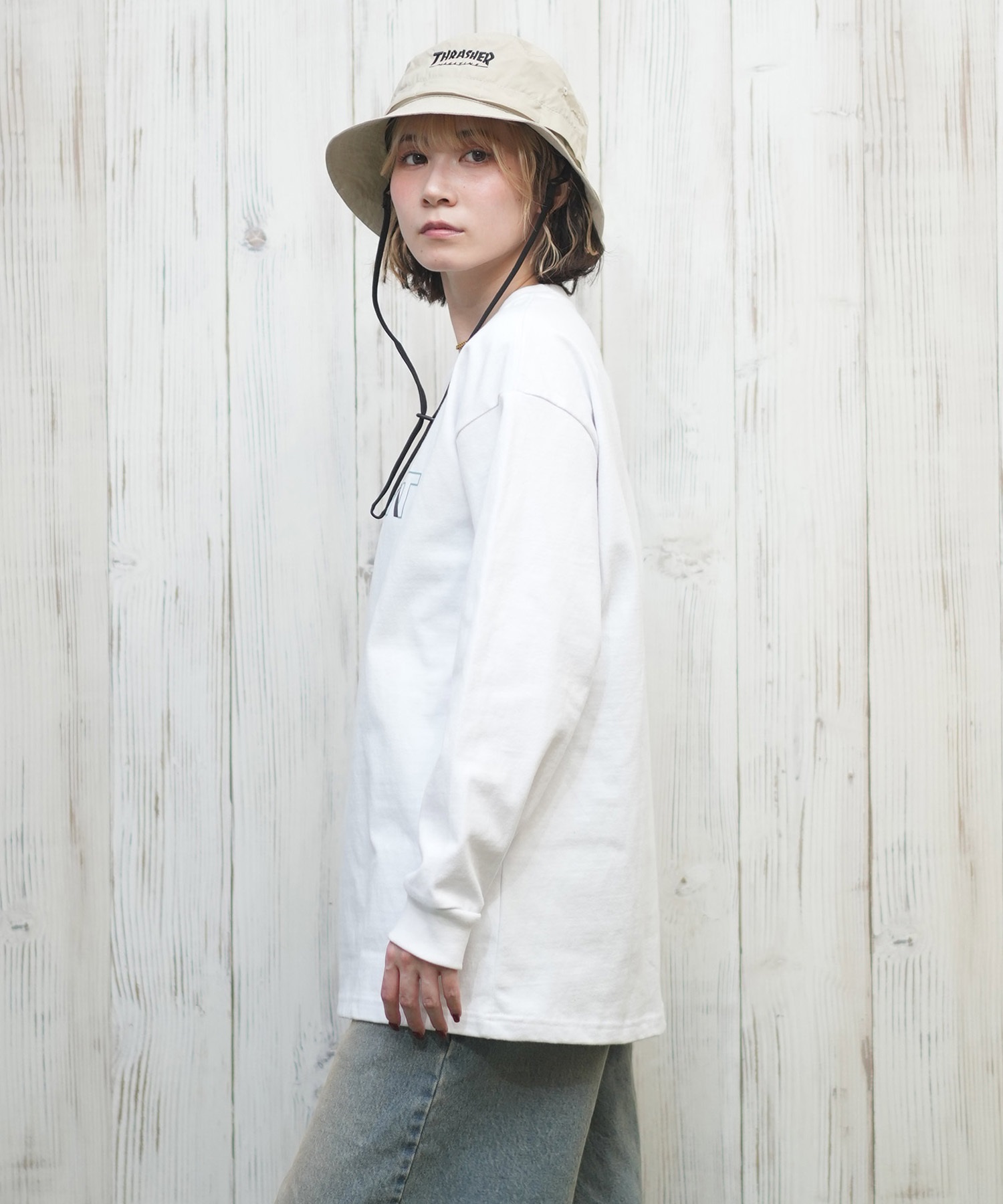 tシャツ RVCA/ルーカ シンプルロゴ/ロンT BF043-050 レディース RVCA ルーカ レディース 長袖 Tシャツ シンプルロゴ ロンT BF043