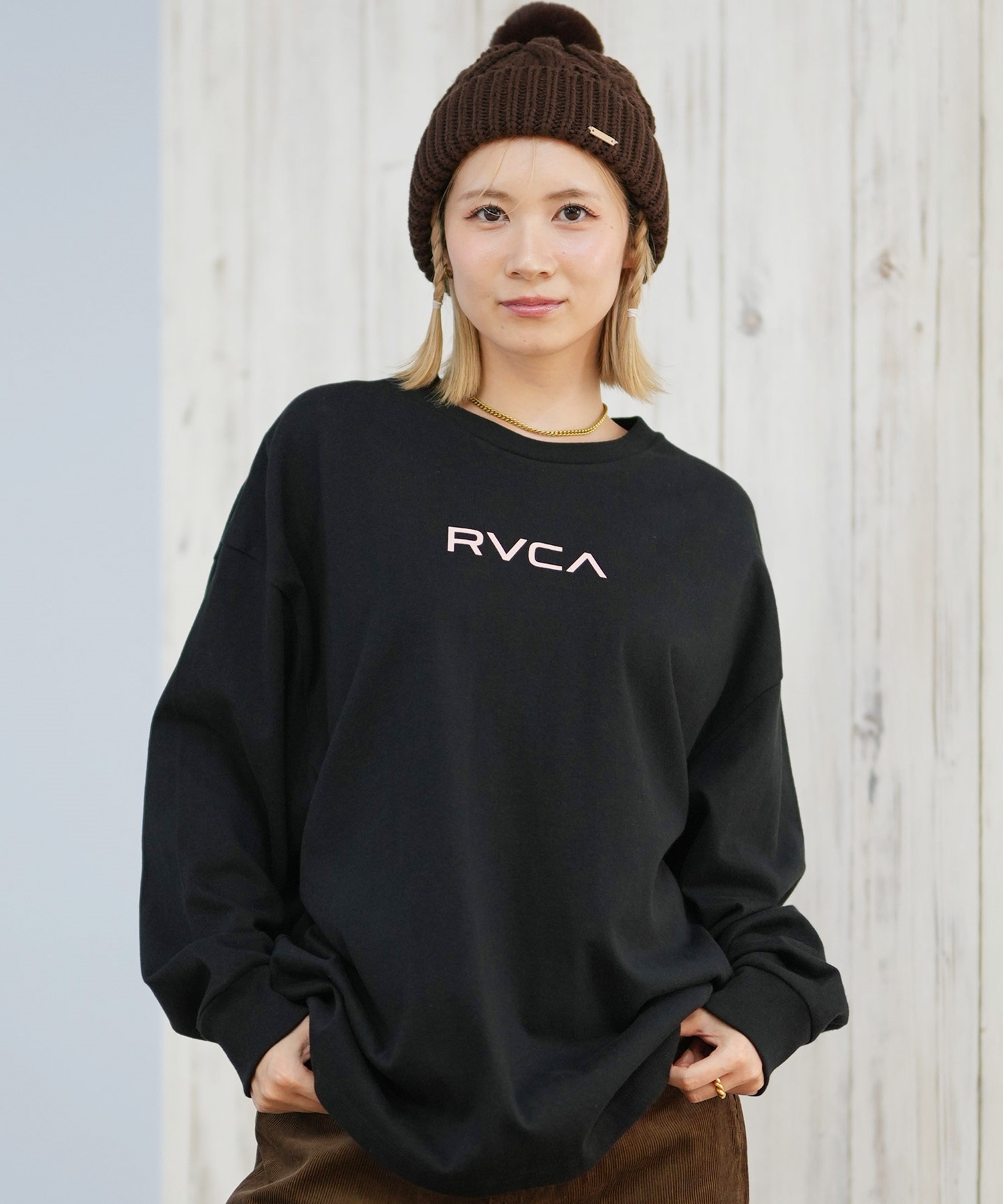 RVCA ルーカ 長袖 Tシャツ ロンT レディース バックプリント バンダナ