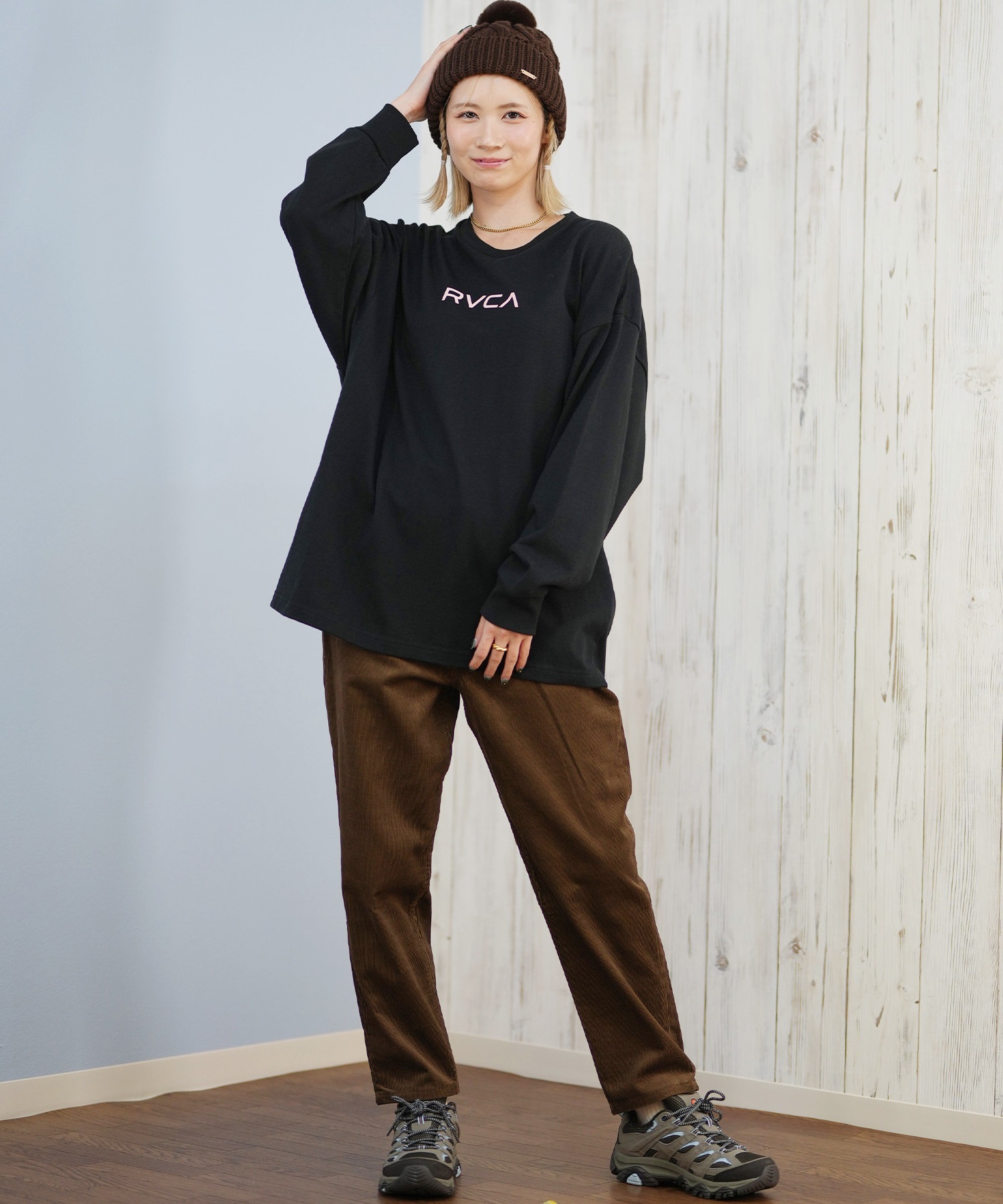 RVCA ルーカ 長袖 Tシャツ ロンT レディース バックプリント バンダナ