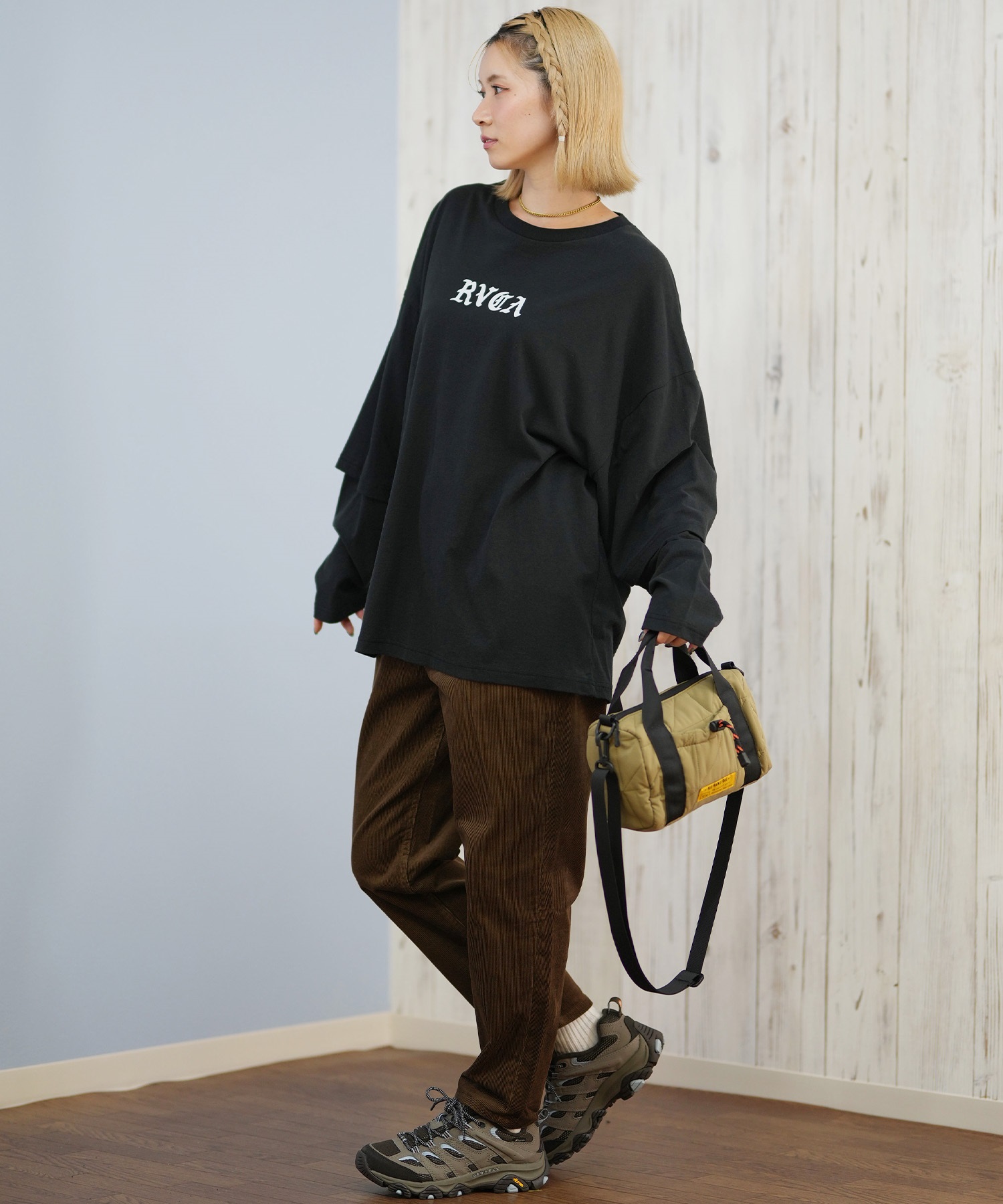 RVCA ルーカ 長袖 Tシャツ ロンT レディース シンプル ロゴ LAYERD LS