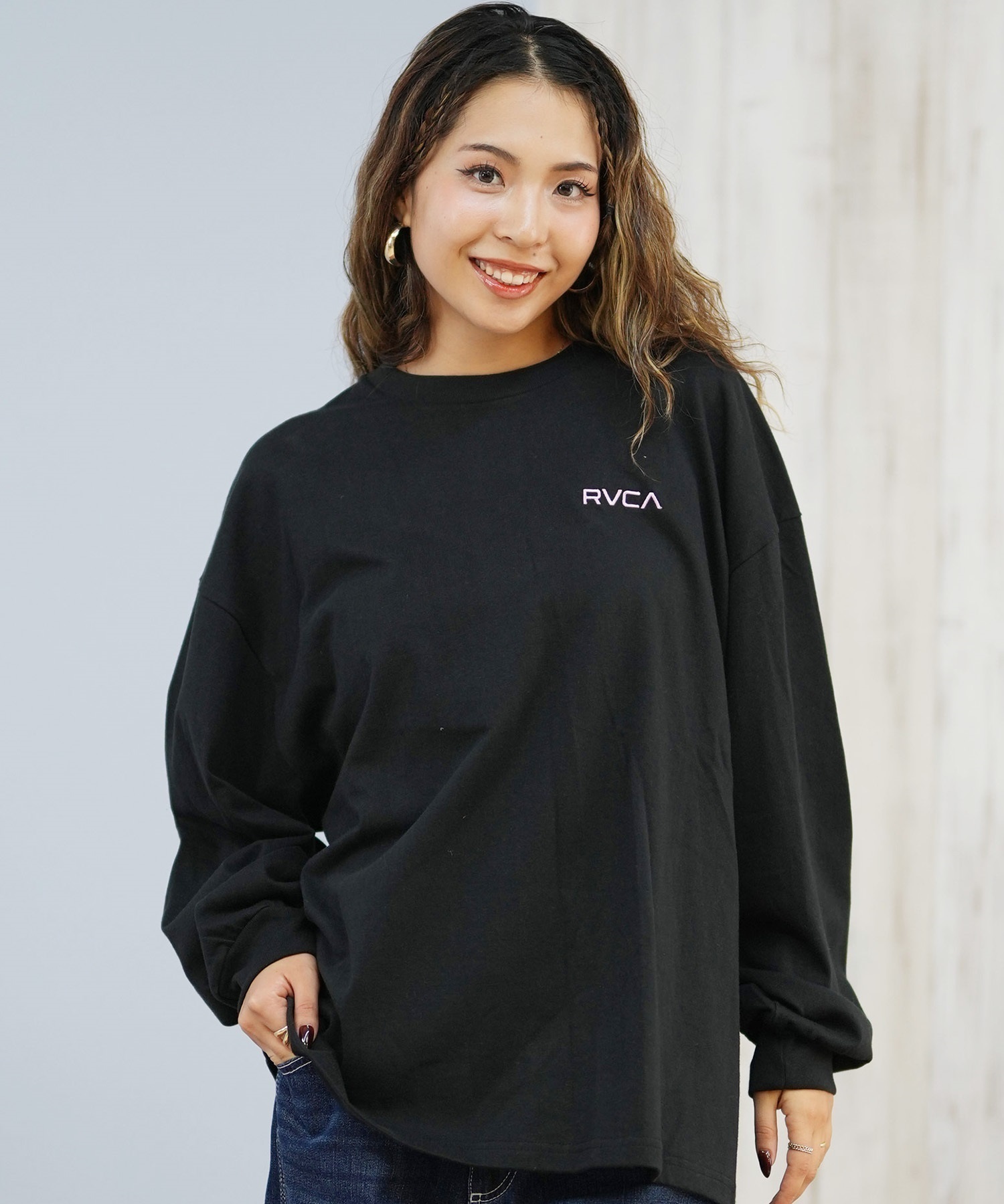 RVCA ルーカ 長袖 Tシャツ ロンT レディース バックプリント ロゴ