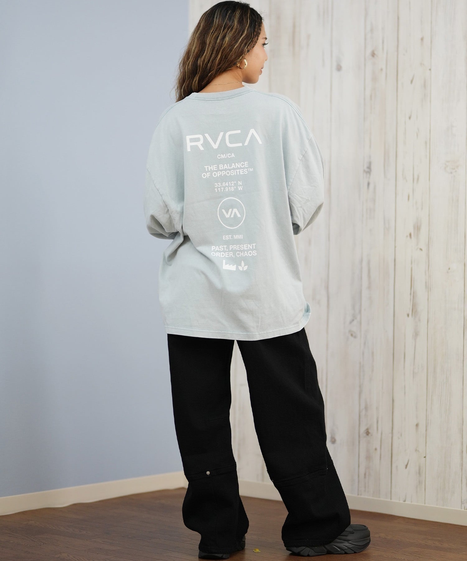 RVCA ルーカ 長袖 Tシャツ ロンT レディース バックプリント ロゴ