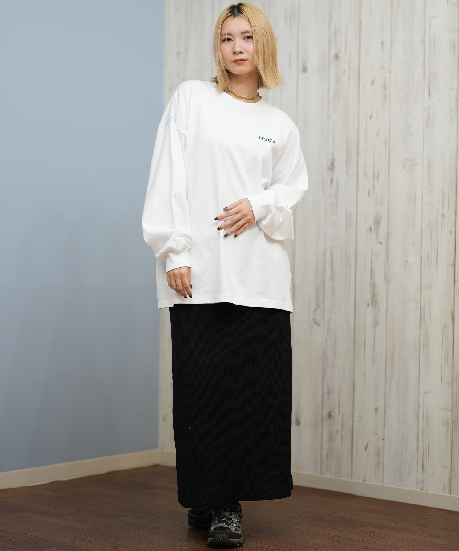 RVCA ルーカ 長袖 Tシャツ ロンT レディース バックプリント ロゴ 