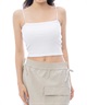 RVCA ルーカ タンクトップ キャミソール レディース ワンポイント ロゴ シンプル RECESSION TUBE TOP BF043-002(WHT-S)