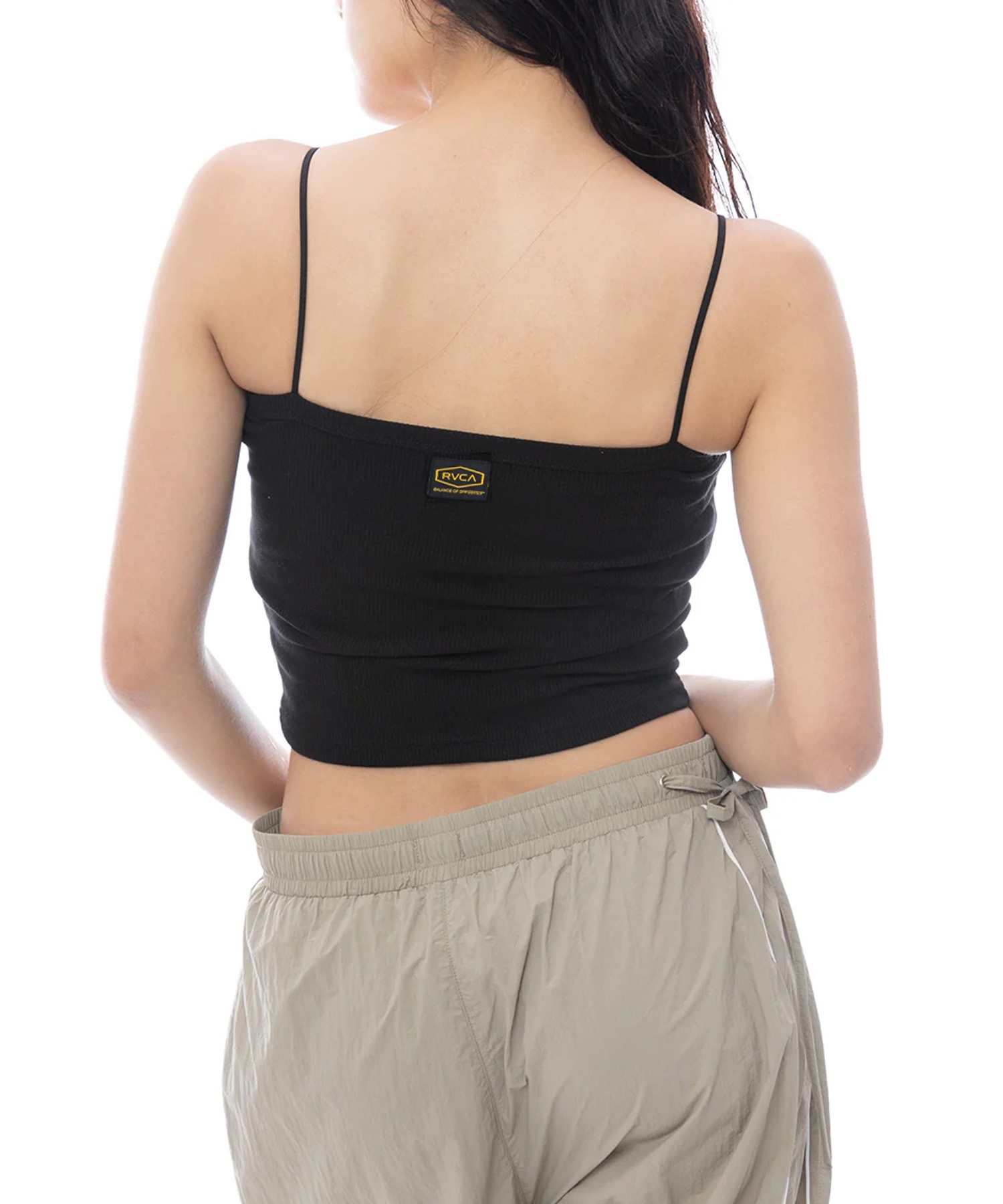 RVCA ルーカ タンクトップ キャミソール レディース ワンポイント ロゴ シンプル RECESSION TUBE TOP BF043-002(WHT-S)