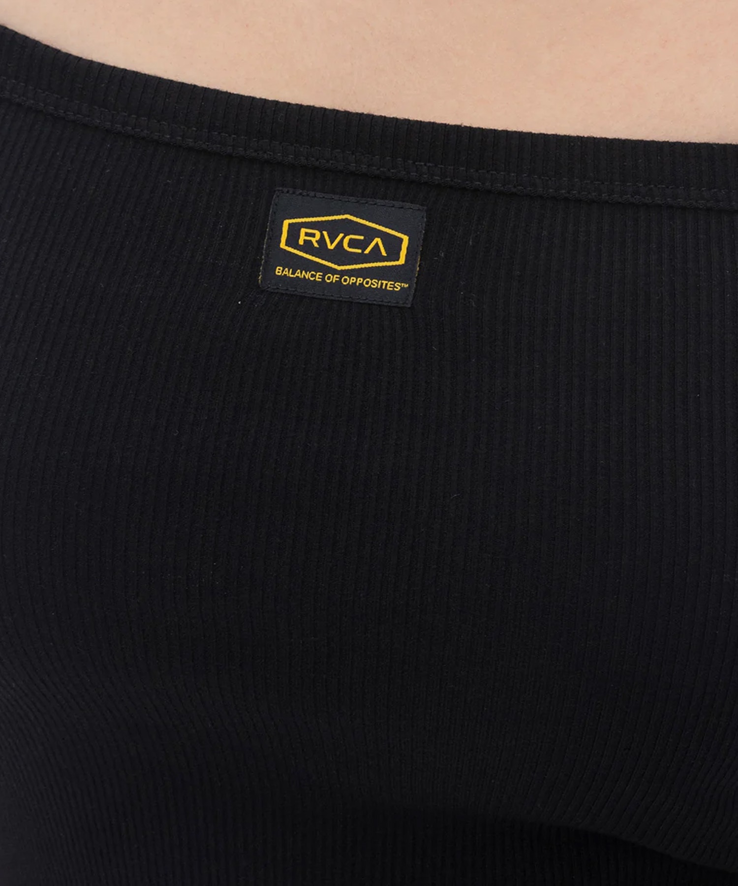 RVCA ルーカ タンクトップ キャミソール レディース ワンポイント ロゴ シンプル RECESSION TUBE TOP BF043-002(WHT-S)