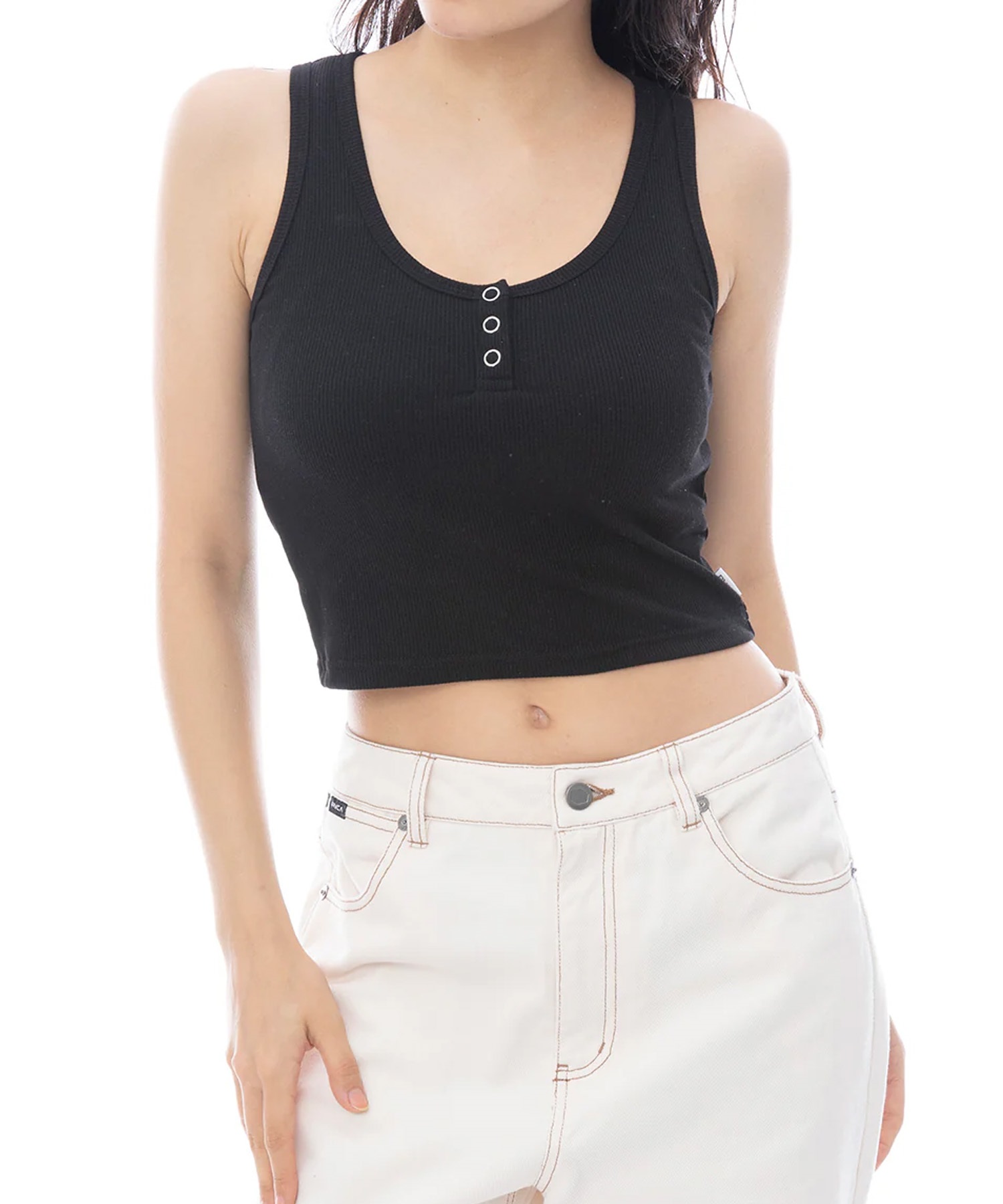 RVCA ルーカ タンクトップ レディース クロップド丈 ショート丈
