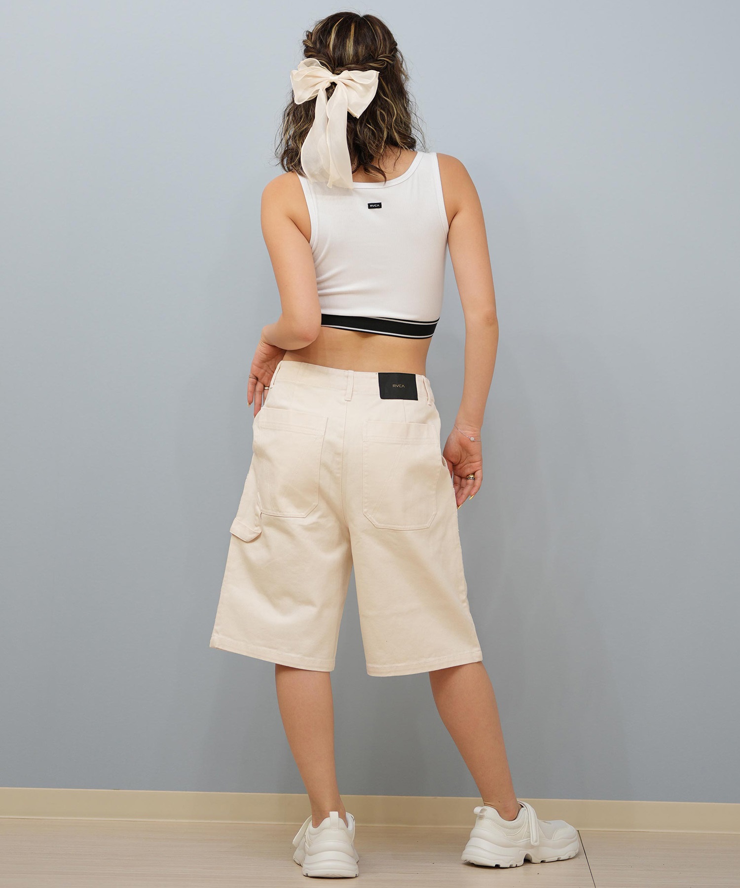 RVCA ルーカ タンクトップ レディース クロップド丈 ショート丈 シンプル BF04C-858 RVCA ルーカ タンクトップ レディース クロップド丈 ショート丈