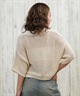 RVCA ルーカ 半袖 シャツ レディース ニットシャツ ショート丈 メッシュ BF04C-850(BES0-S)