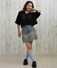 RVCA ルーカ 半袖 シャツ レディース ニットシャツ ショート丈 メッシュ BF04C-850(BES0-S)