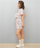 RVCA ルーカ 半袖 シャツ レディース ポロシャツ ショート丈 刺繍ロゴ BF04C-001(WHT-S)