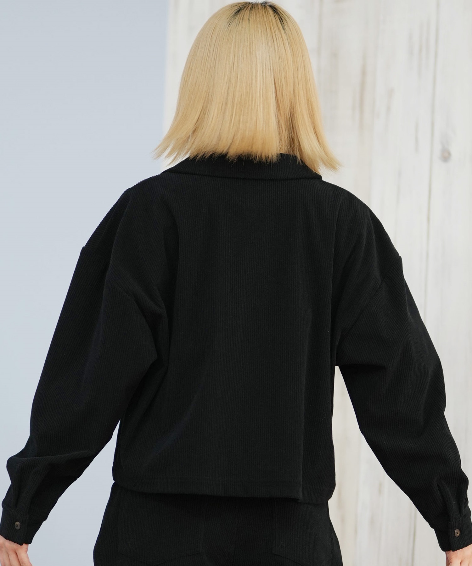 RVCA ルーカ 長袖 シャツ レディース クロップド丈 ショート丈