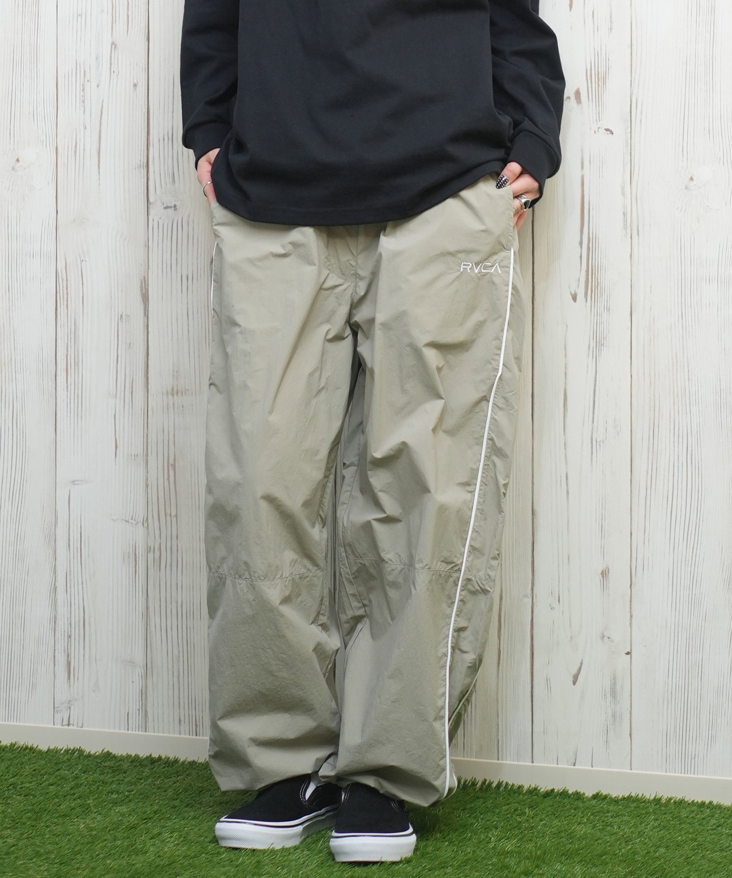 RVCA ルーカ レディース ロングパンツ トラックパンツ BF043-707(ABS-M)