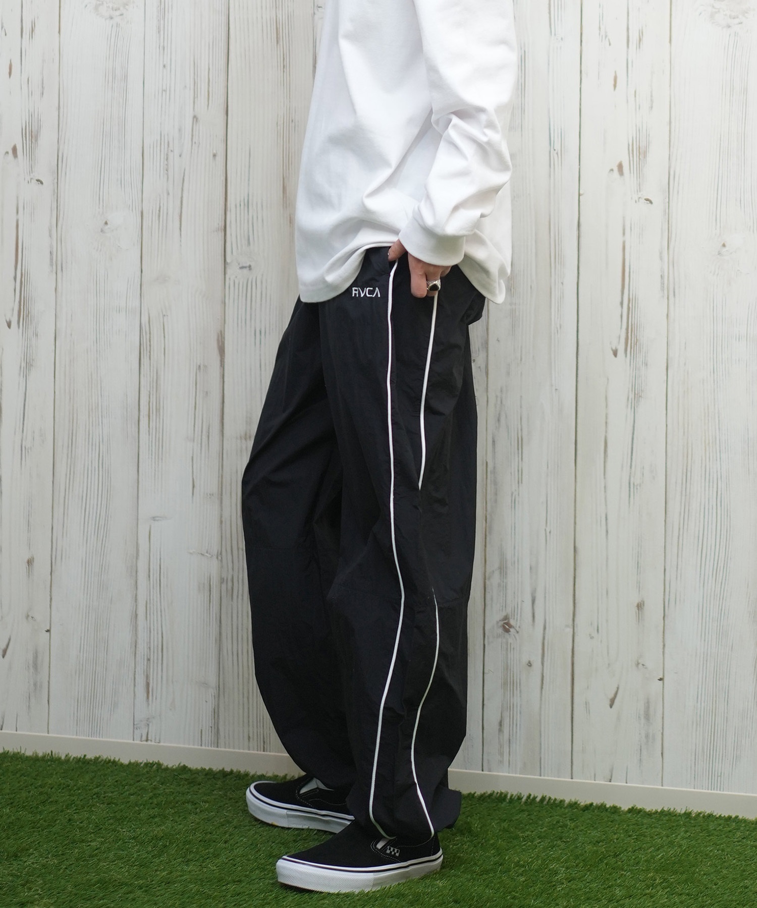 RVCA ルーカ レディース ロングパンツ トラックパンツ BF043-707(ABS-M)
