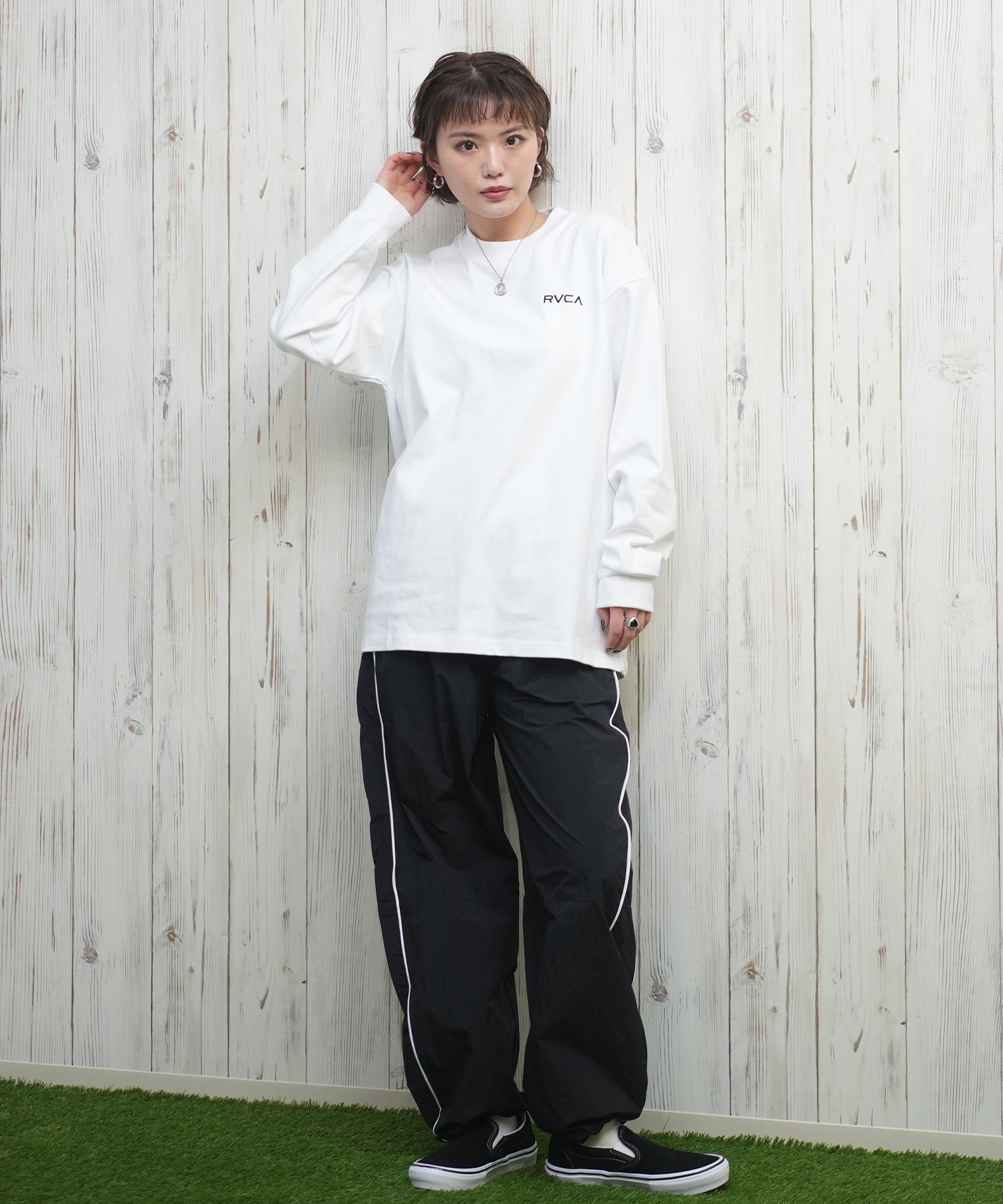 RVCA ルーカ レディース ロングパンツ トラックパンツ BF043-707(ABS-M)