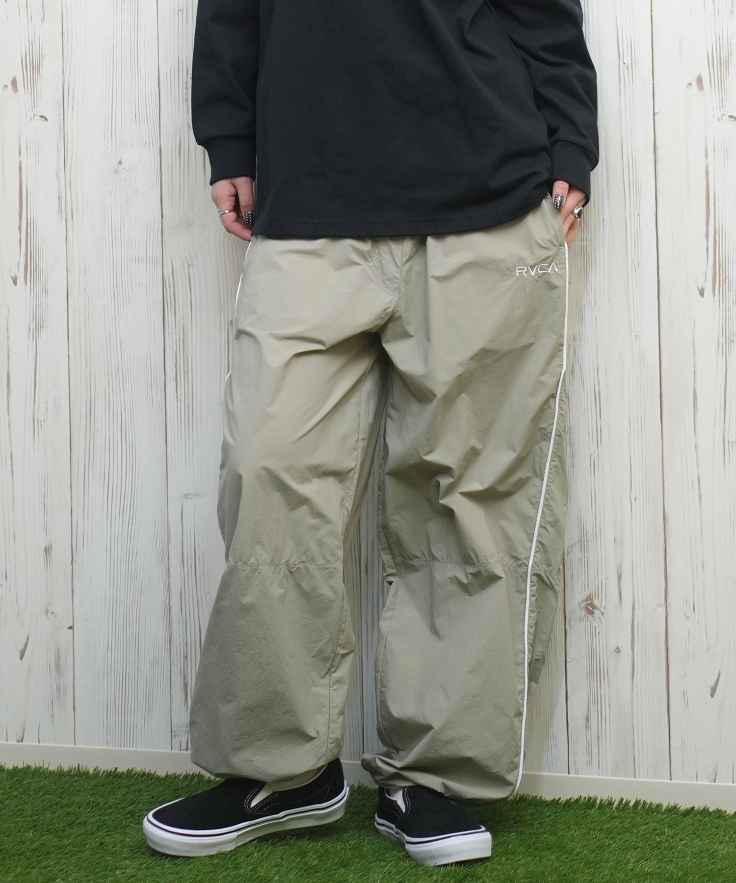 RVCA ルーカ レディース ロングパンツ トラックパンツ BF043-707(ABS-M)