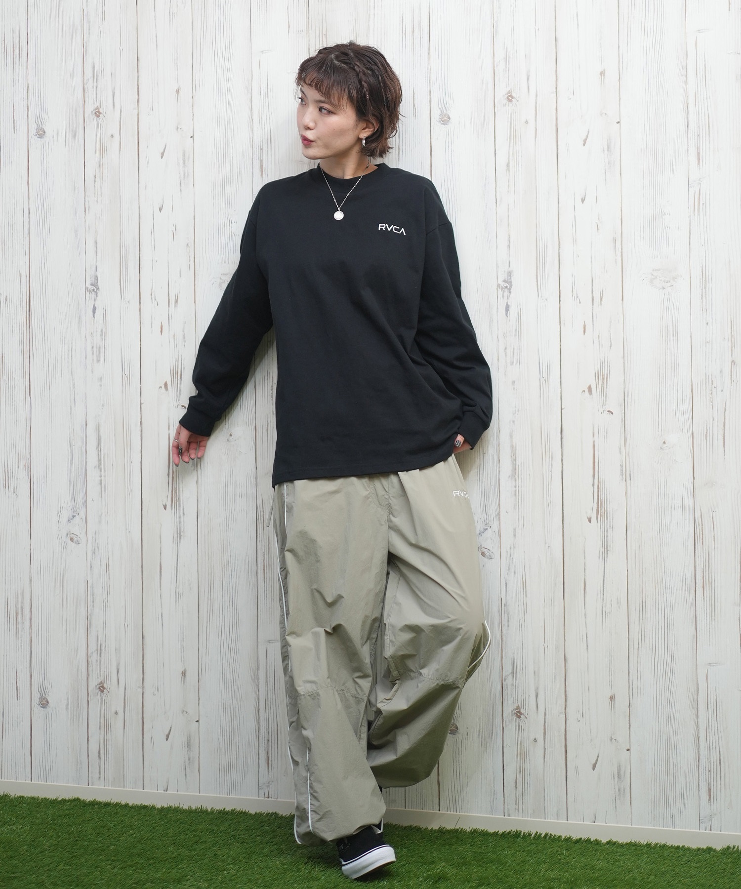 RVCA ルーカ レディース ロングパンツ トラックパンツ BF043-707(ABS-M)