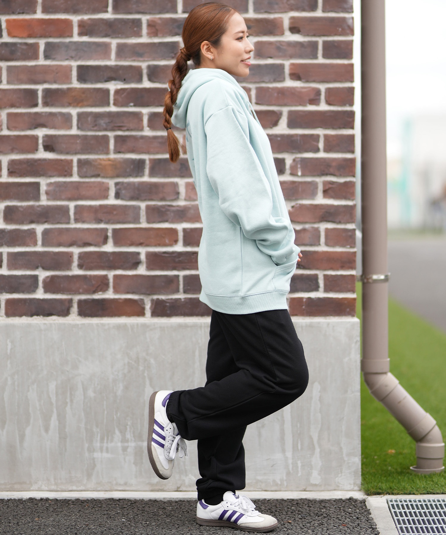 RVCA ルーカ ロングパンツ レディース スウェット パンツ ロゴ セットアップ対応 BF044-702(BLK-S)