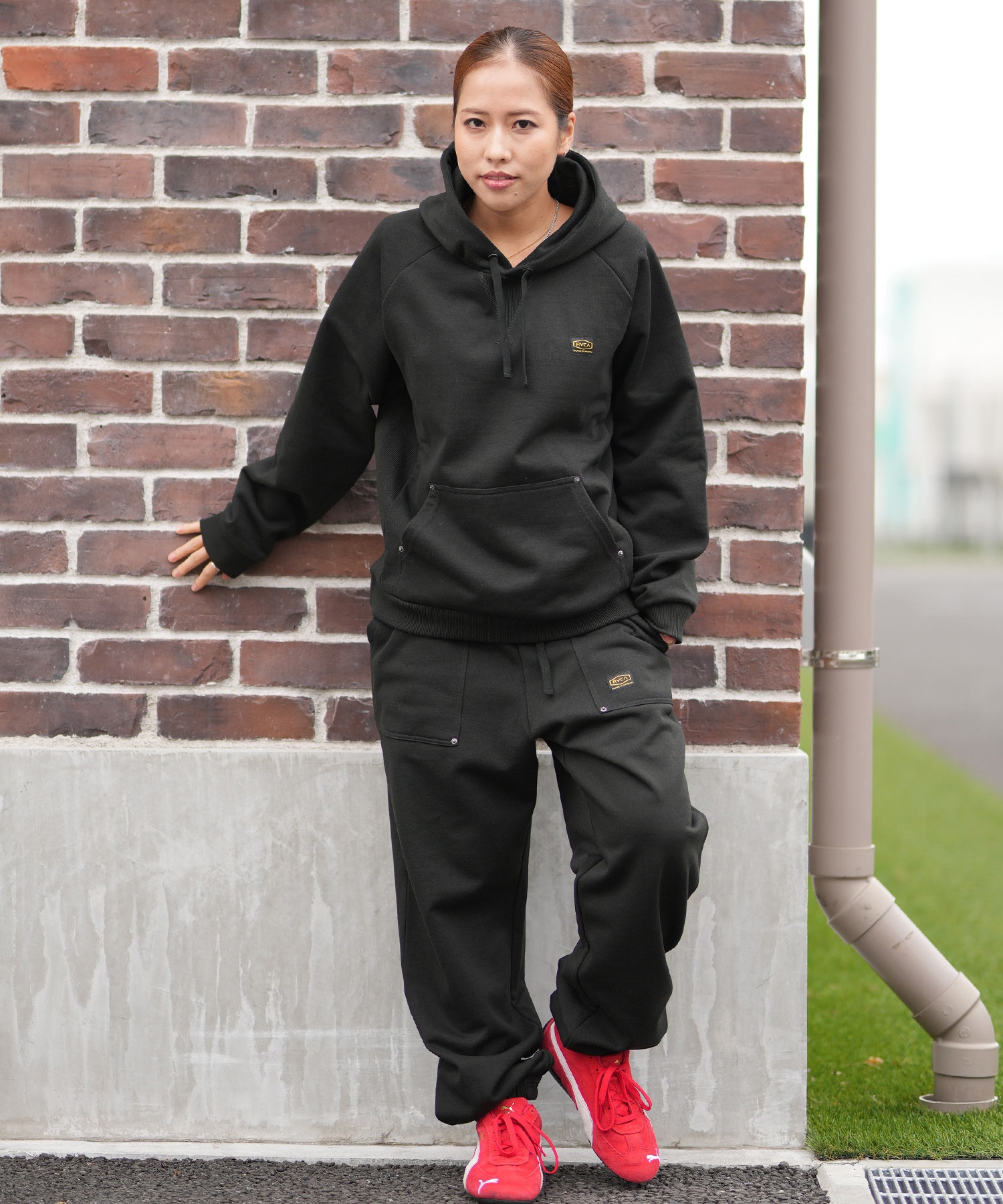 RVCA ルーカ ロングパンツ スウェットパンツ レディース ロゴ ワン