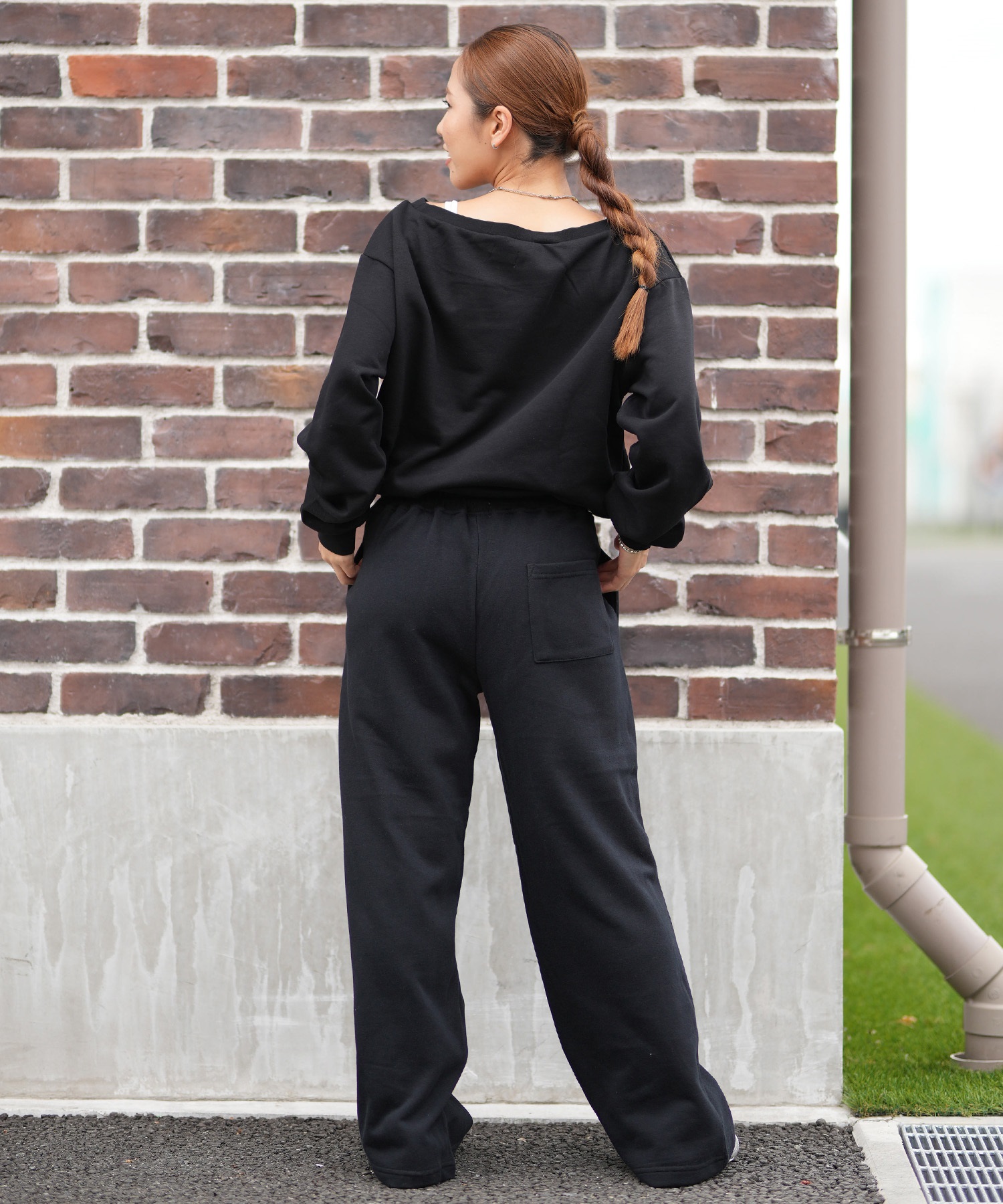 RVCA ルーカ ロングパンツ バギー スウェットパンツ レディース ロゴ