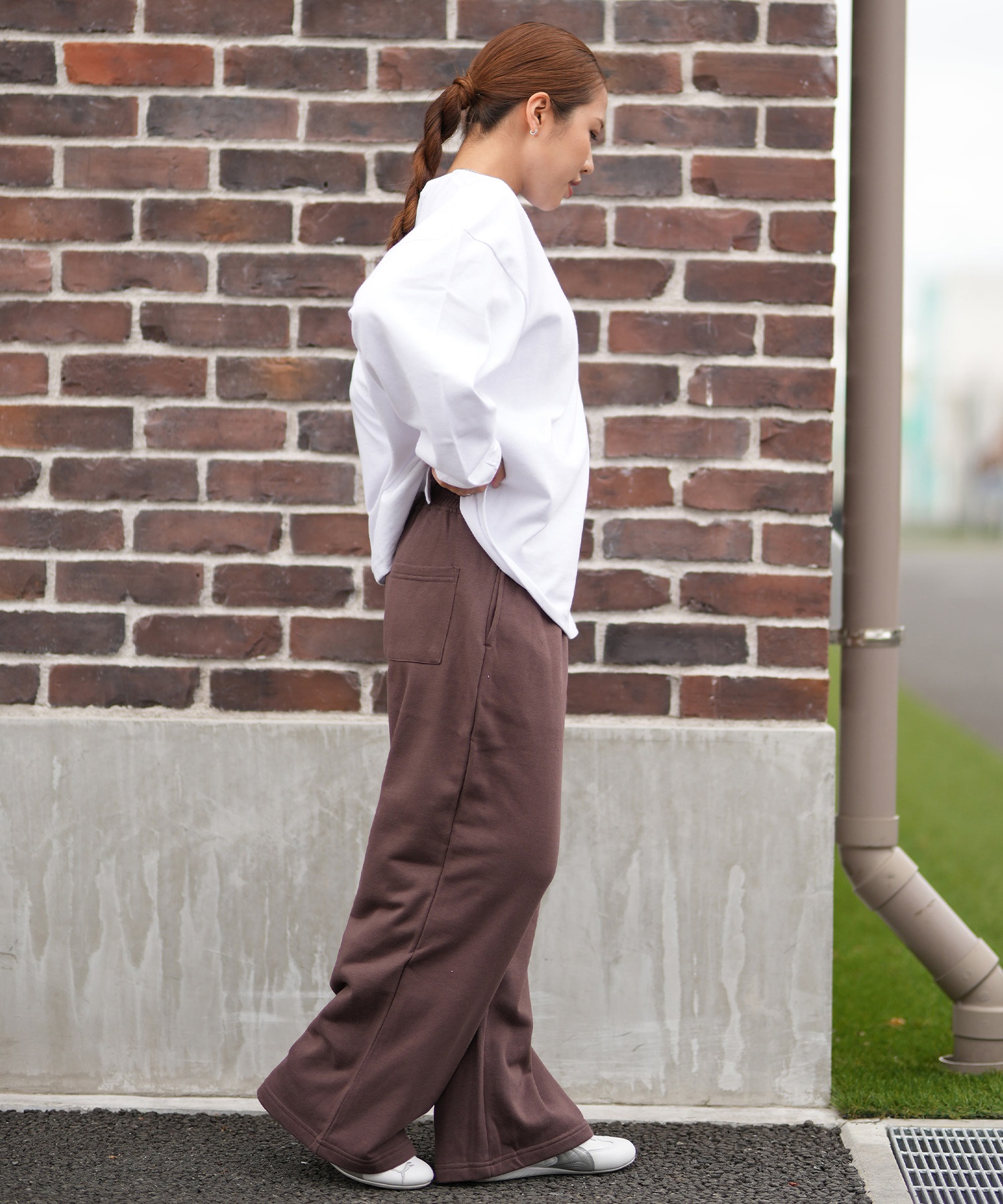 RVCA ルーカ ロングパンツ バギー スウェットパンツ レディース ロゴ