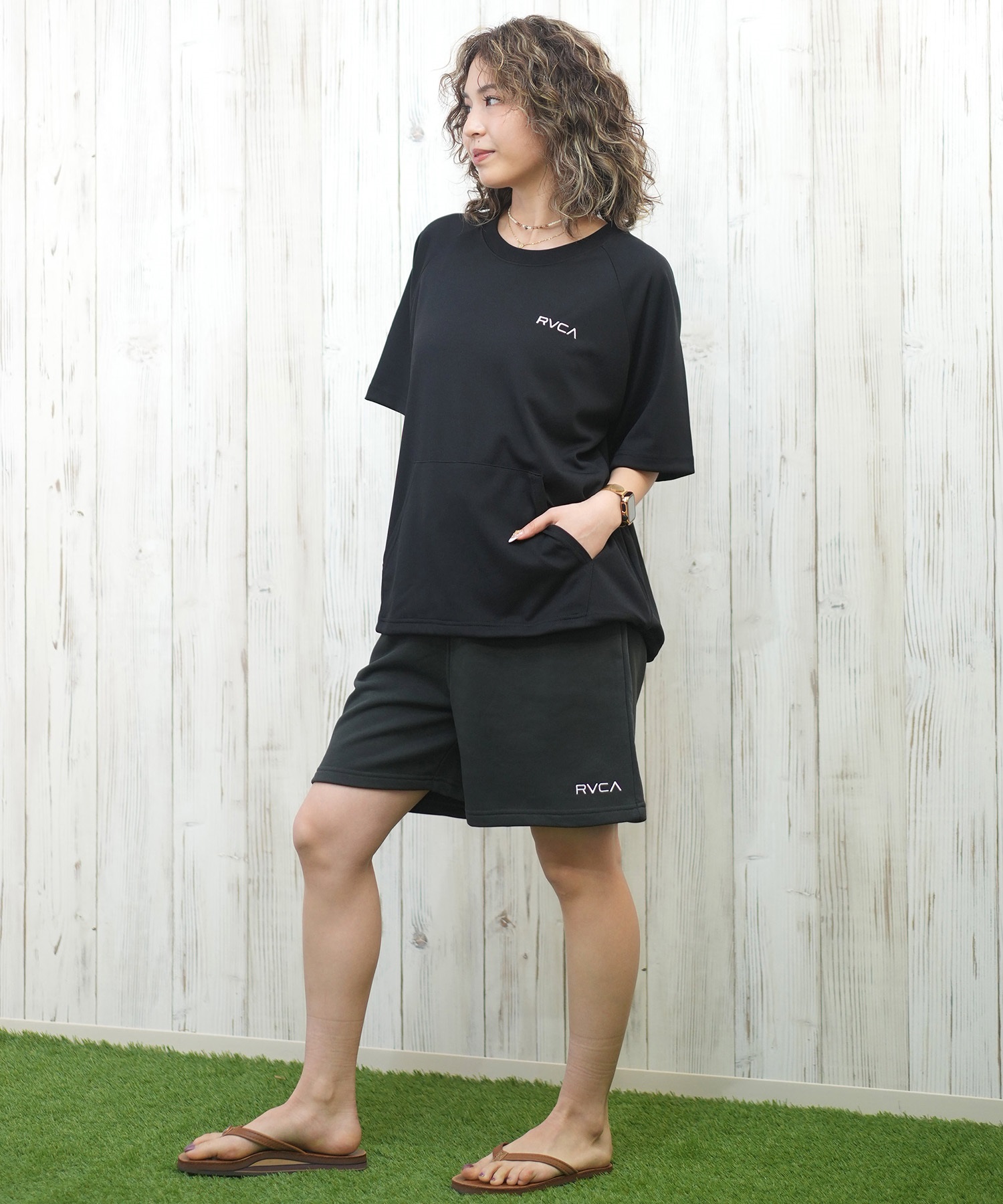 RVCA ルーカ ショートパンツ レディース スウェットショーツ