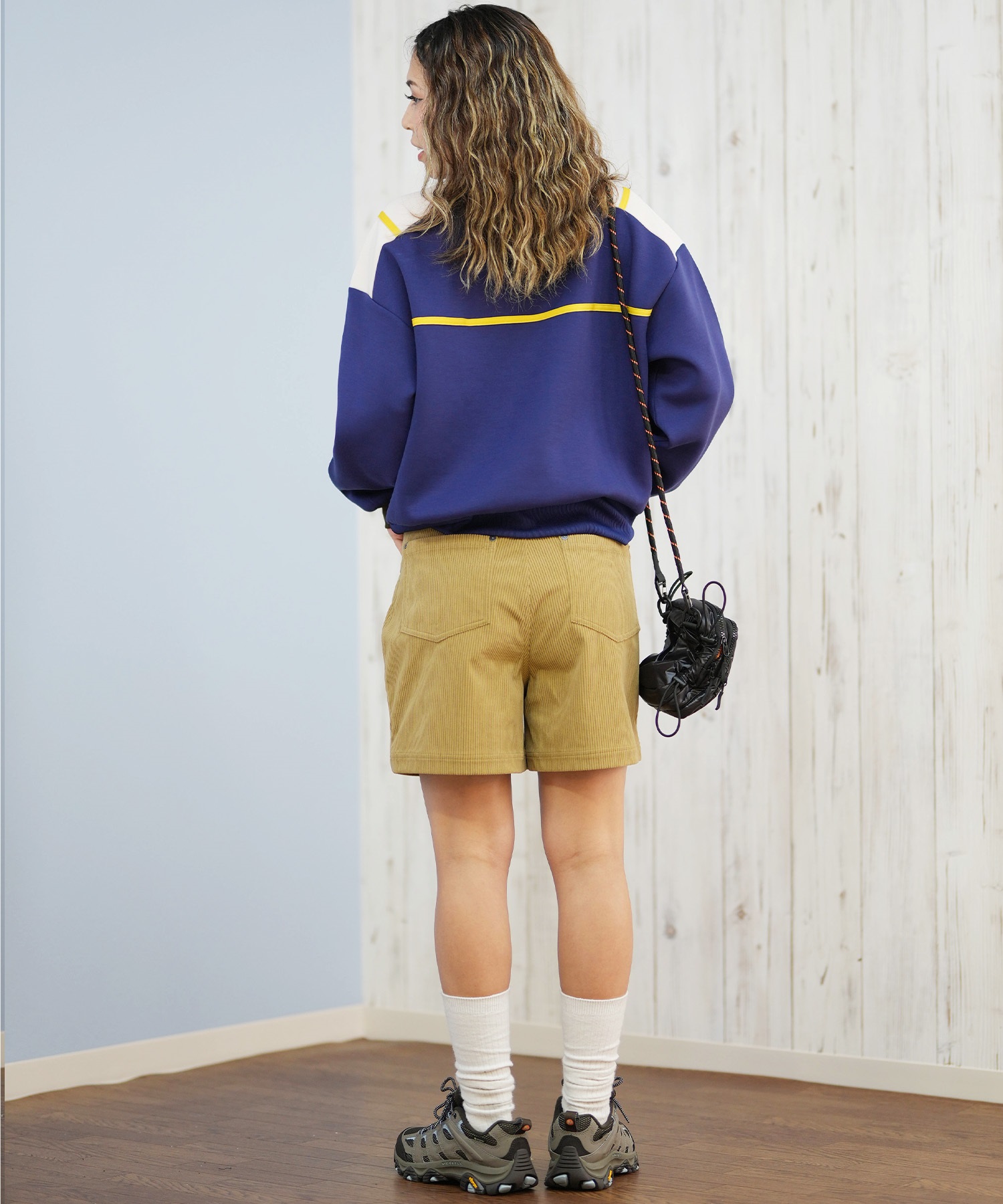 RVCA ルーカ ハーフパンツ ショートパンツ レディース ハイウエスト