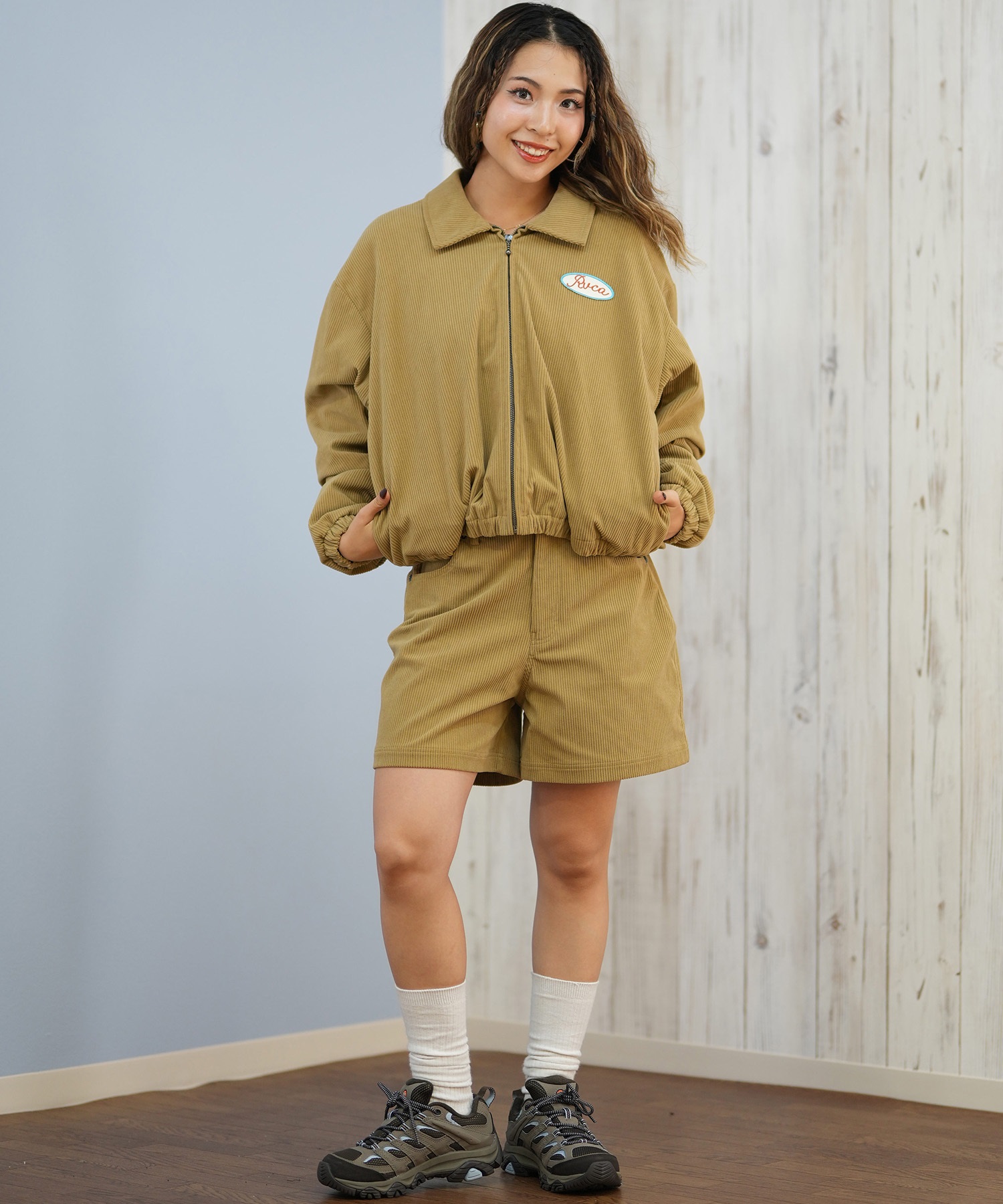 RVCA ルーカ レディース 女性用 ファッション ショートパンツ 短パン New Yume Shorts - Green Moss ルーカ ショートパンツ レディース BOXER SWEAT PANTS RVCA BE043611 ブラック 黒 ホワイト 白 ボトムス パンツ  ショーパン 裏毛 爆買