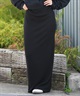 RVCA ルーカ スカート レディース リブニット マキシ丈 Hライン ペンシルスカート ロゴ ワンポイント MAXI PENCIL SKIRT BF044-601(BLK-M)