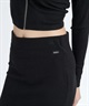 RVCA ルーカ スカート レディース リブニット マキシ丈 Hライン ペンシルスカート ロゴ ワンポイント MAXI PENCIL SKIRT BF044-601(BLK-M)