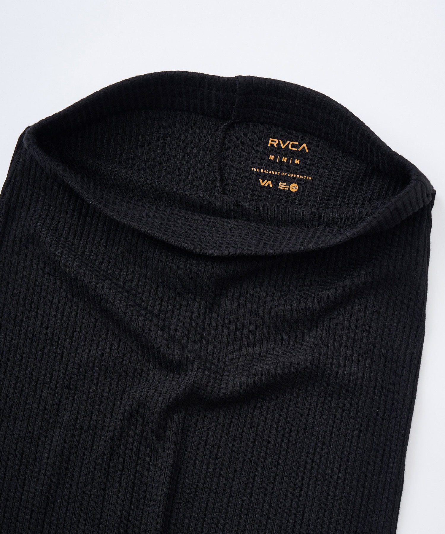 RVCA ルーカ スカート レディース リブニット マキシ丈 Hライン ペンシルスカート ロゴ ワンポイント MAXI PENCIL SKIRT BF044-601(BLK-M)