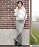 RVCA ルーカ スカート レディース リブニット マキシ丈 Hライン ペンシルスカート ロゴ ワンポイント MAXI PENCIL SKIRT BF044-601(BLK-M)