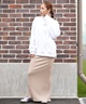RVCA ルーカ スカート レディース リブニット マキシ丈 Hライン ペンシルスカート ロゴ ワンポイント MAXI PENCIL SKIRT BF044-601(BLK-M)